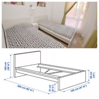 Cama IKEA 90x200 cm + Colchón