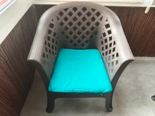 Conjunto sofá, 2 sillones y mesa de jardín/terraza