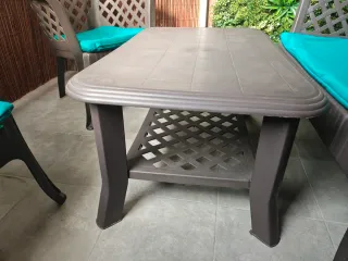 Conjunto sofá, 2 sillones y mesa de jardín/terraza