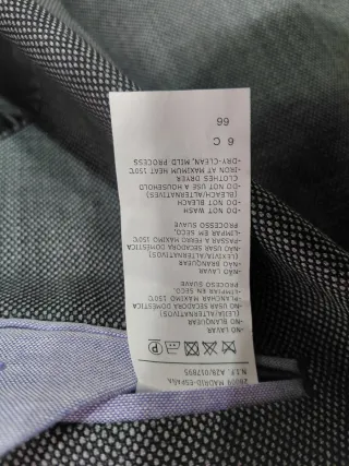 Traje DUSTIN Corte Inglés Talla 66 Gris Nuevo