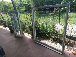 4 Ventanas de aluminio blancas