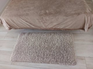 Tappeto Shaggy Beige/Grigio Chiaro Elegante