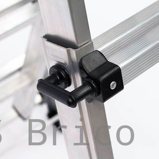 Escalera Telescópica Articulada Aluminio 3+3 Pestaña