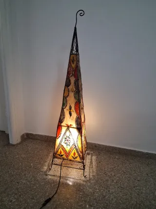 Lámpara Marroquí Metálica Decorada