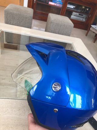 Casco Nitro Azul con Visera