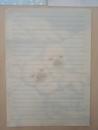 Lote 3 hojas cartas perfumadas gatitos
