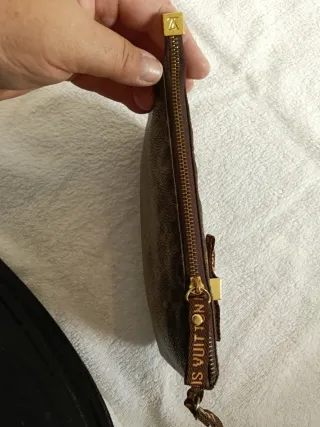 Cartera  Marrón y Dorada