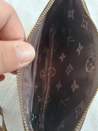 Cartera  Marrón y Dorada