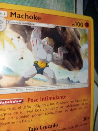 Lote 5 Cartas Pokémon Machoke y Machop