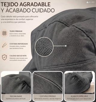 Sillón Puff XXL Gris