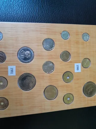 Colección Monedas Pesetas 1989 1990 1991