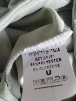 Pantalón crop capa de aire verde agua