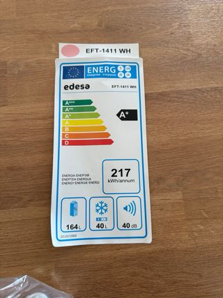 Frigorífico Edesa EFT-1411 WH