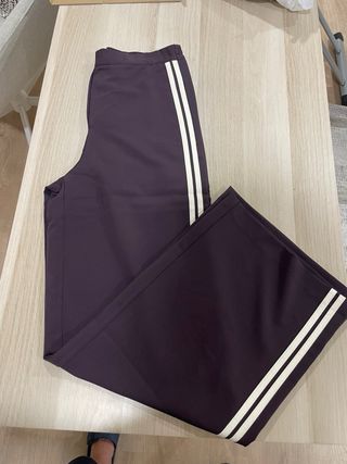 Calças Mango Mulher Roxo