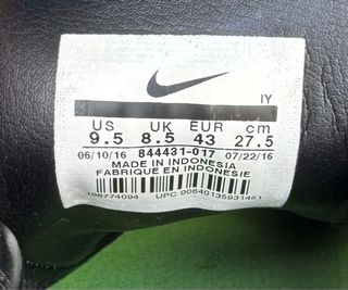 Zapatillas Nike Fútbol Negras Talla 43
