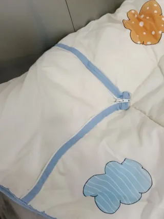 Colcha Edredón Cama Nido Panda y cojín a juego
