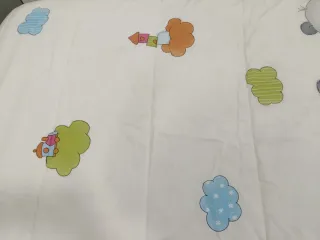 Colcha Edredón Cama Nido Panda y cojín a juego