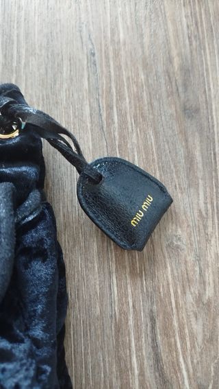 Bolso Miu Miu Negro Terciopelo
