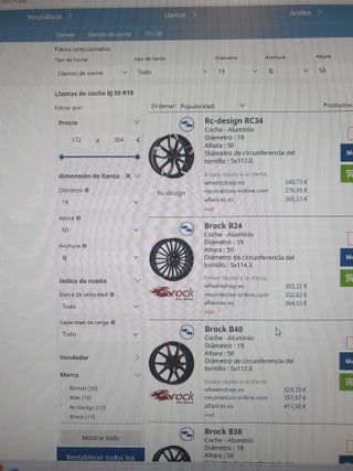 Llantas 19 Peugeot 408 con Neumáticos Michelin