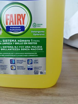 Garrafa Lavavajillas Fairy Profesional 10L