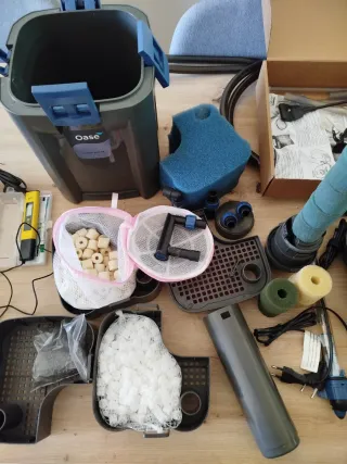 Filtro acuario Oase y accesorios