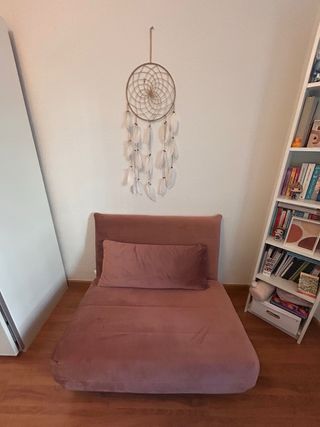Sofá Cama NIO 1 Plaza Rosa Maisons Du Monde