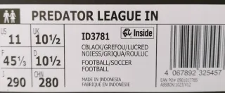 Zapatillas Adidas Predator Indoor League Nuevas