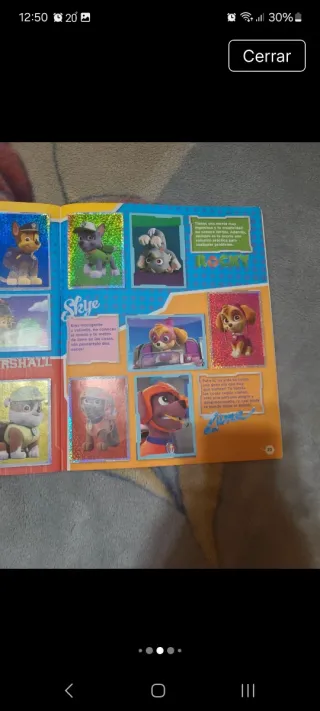 Álbum de Cromos Patrulla Canina Panini