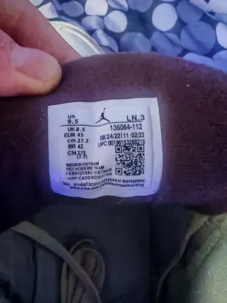 Jordan 3 Travis Scott Usate 1 Volta Taglia 43