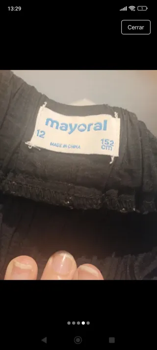 Elegante pantalón corto Mayoral niña negro