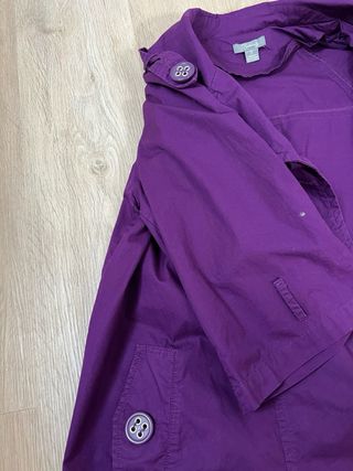 Chaqueta morada premamá talla S algodón