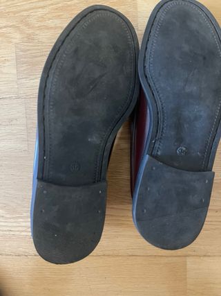 Mocasines burdeos ancho especial T.35