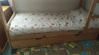 Litera madera + cama nido