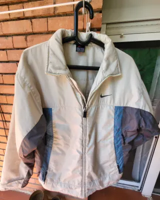Chaqueta Nike Hombre Beige y Marrón