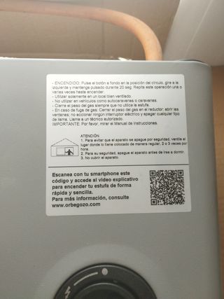 OFERTA Estufa Orbegozo Llama Azul HBF90 SEMI NUEVA