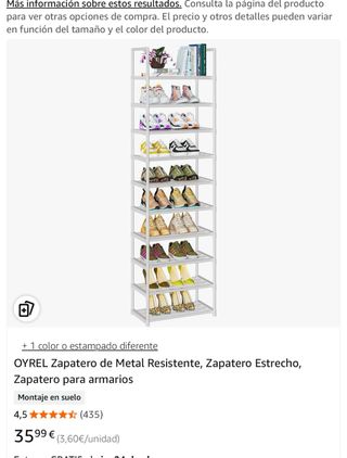 Zapatero OYREL Blanco 10 Niveles