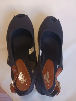 Sandalias U.S. Polo Assn. Cuña Azul