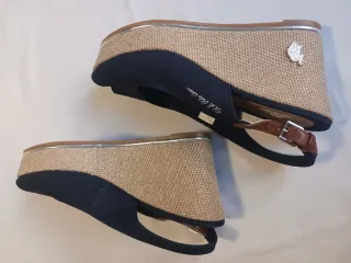 Sandalias U.S. Polo Assn. Cuña Azul