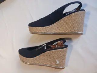 Sandalias U.S. Polo Assn. Cuña Azul