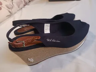 Sandalias U.S. Polo Assn. Cuña Azul