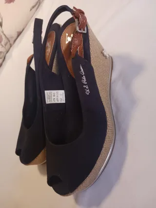 Sandalias U.S. Polo Assn. Cuña Azul