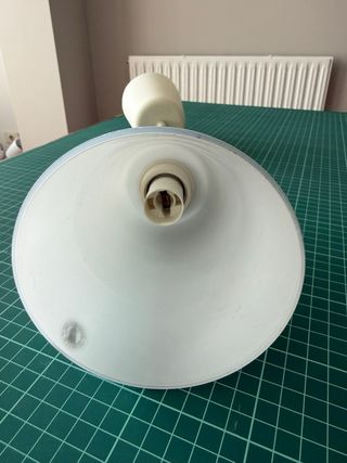 Lámpara de techo Ikea cristal y metal