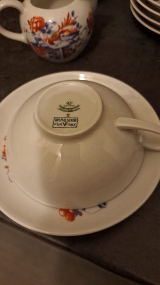 Servizio Tè Bavaria Porcellana Fiorato