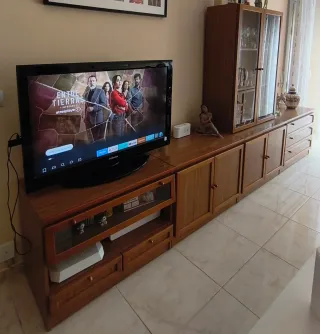 Mueble de comedor madera modulos