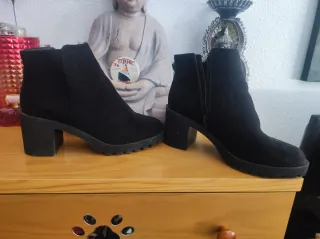 Botines negros tacón mujer talla 40-41