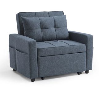 Sofá Cama Azul 1 Plaza