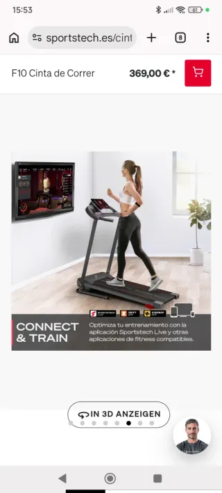 Maquina de Correr y andar SPORTSTECH F10