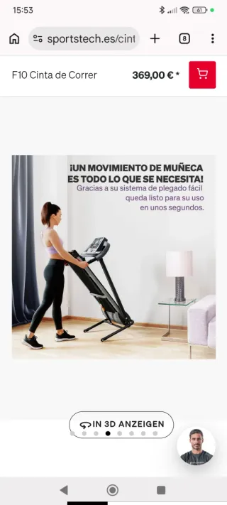 Maquina de Correr y andar SPORTSTECH F10