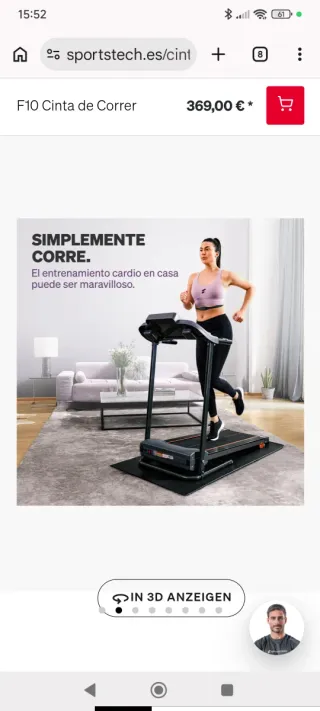 Maquina de Correr y andar SPORTSTECH F10