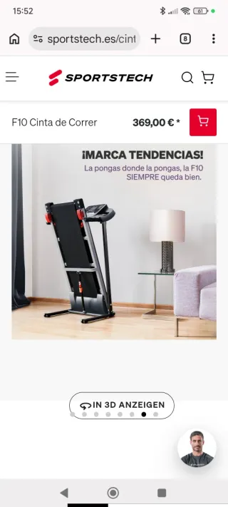 Maquina de Correr y andar SPORTSTECH F10